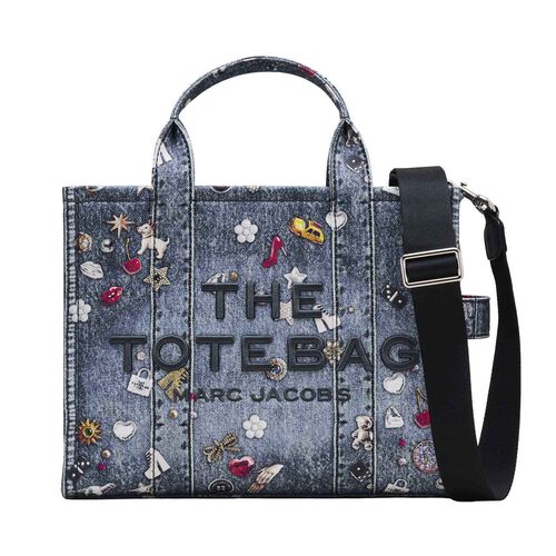 MARC JACOBS The Trompe Loeil Trinket Canvas Medium Tote
